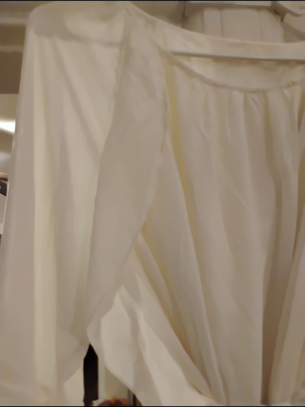 Women's Cream Mini Dress with Ruffle Sleeves NWOT - Picture 5 of 9